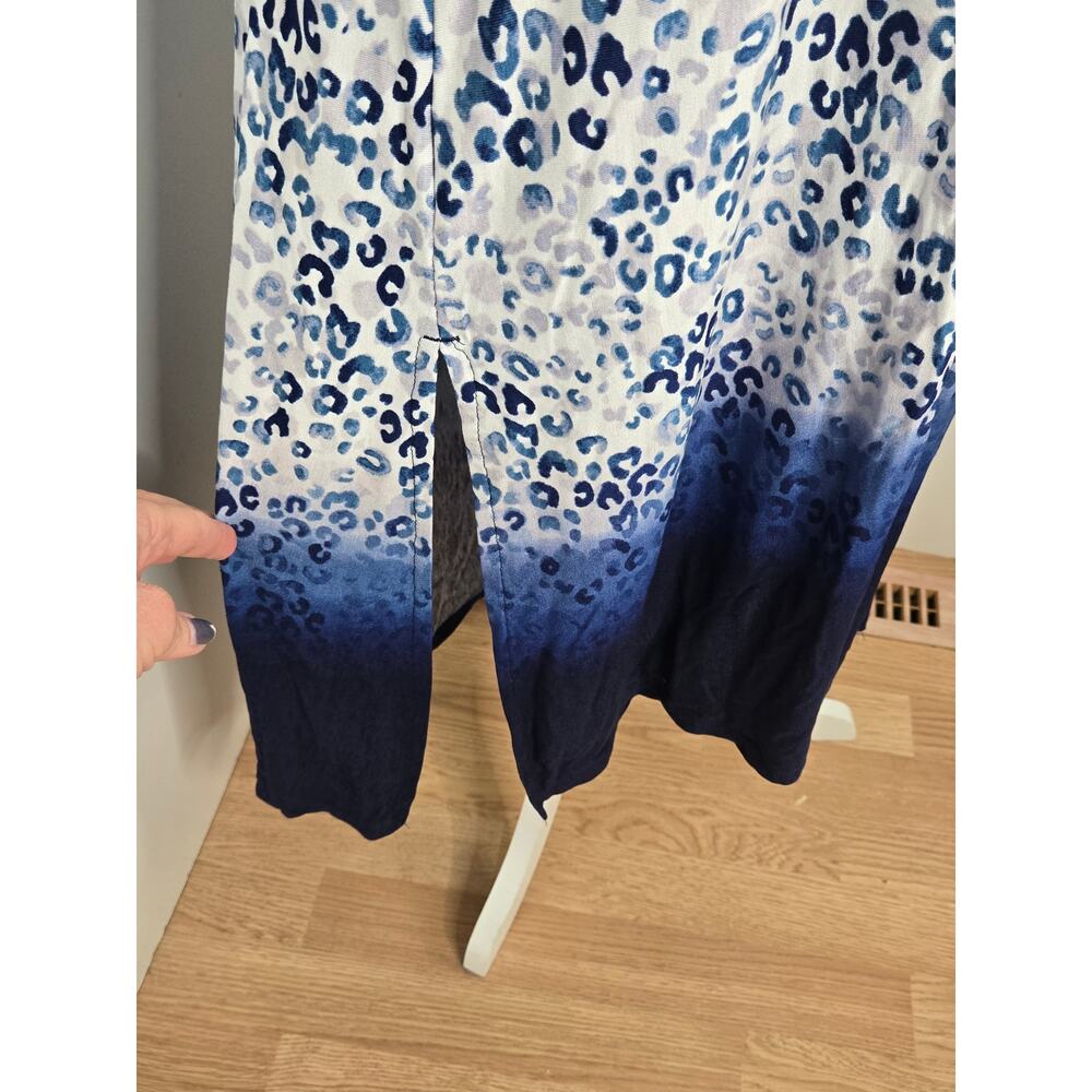 Simply Vera Wang Paradise NWT sleepwear nightgown leopard cheetah Medium blue - Picture 16 of 16